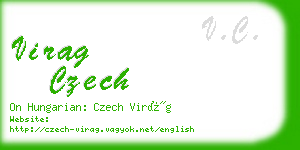 virag czech business card